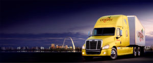 yellow freightliner